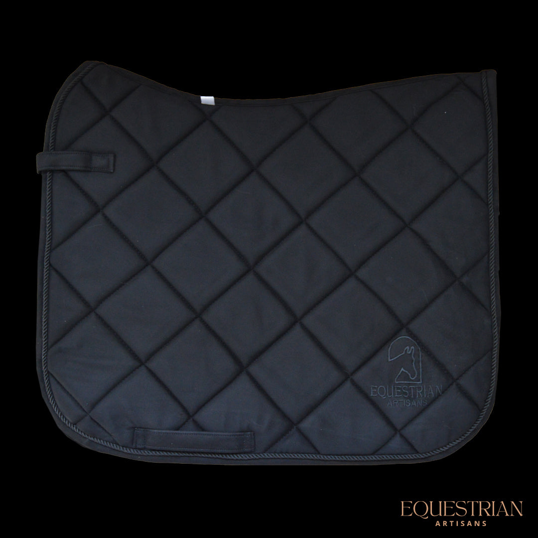 Black Suede Saddle Pad