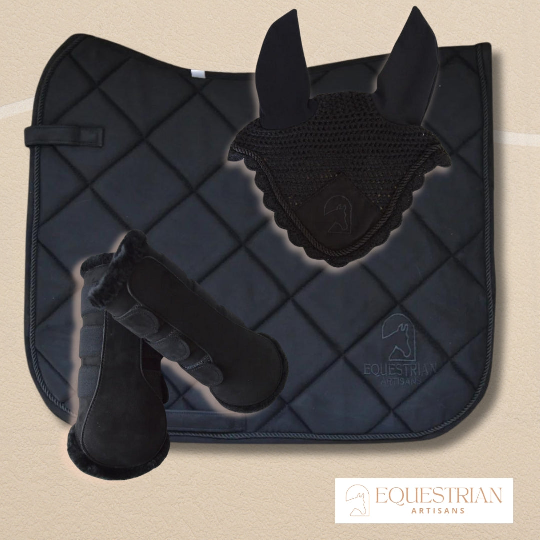 Ultimate 3-in-1 Black Equestrian Set