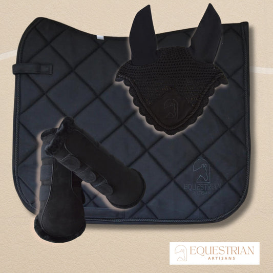 Ultimate 3-in-1 Black Equestrian Set