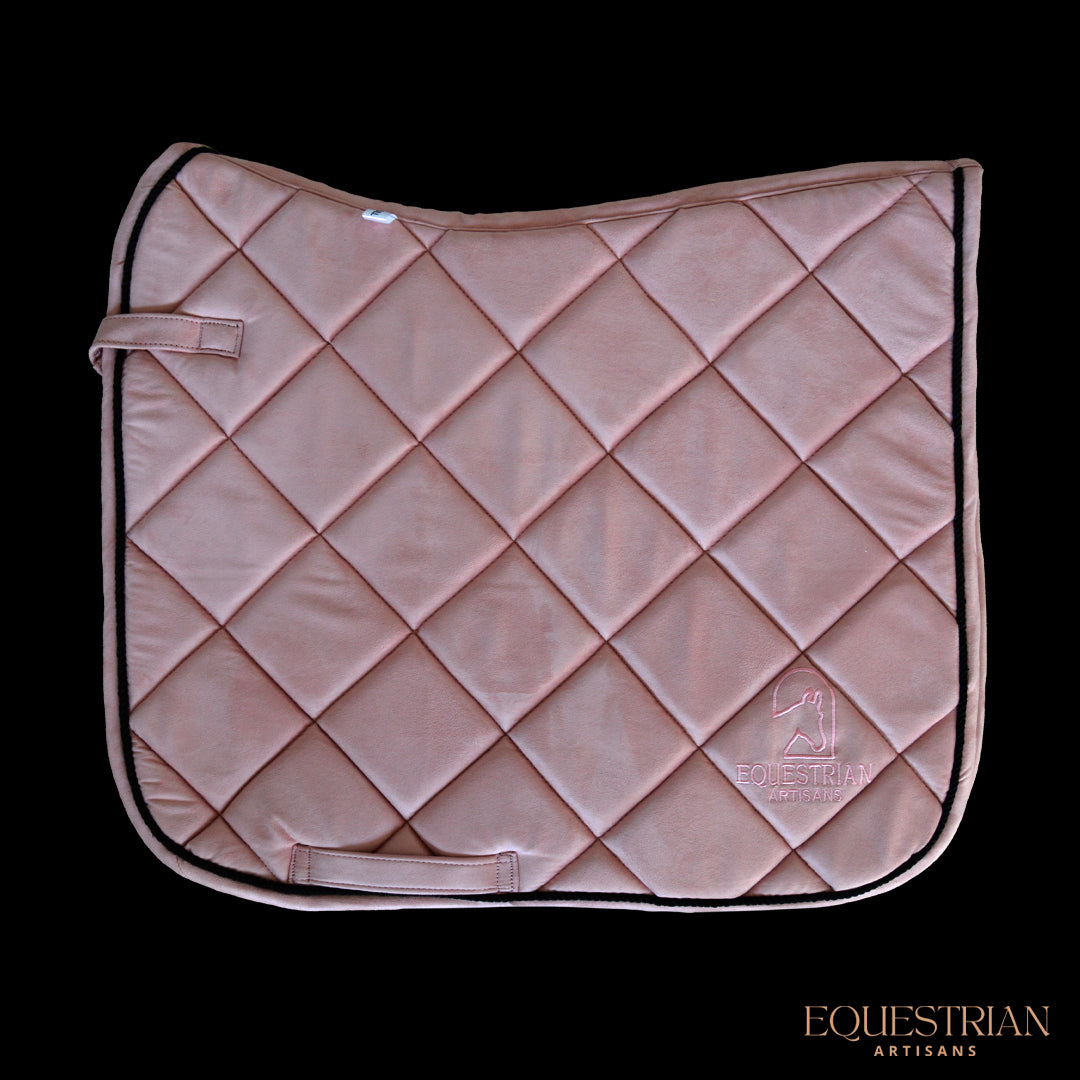 Rose Gold Suede Saddle Pad