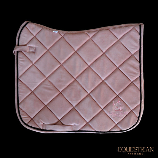 Rose Gold Suede Saddle Pad