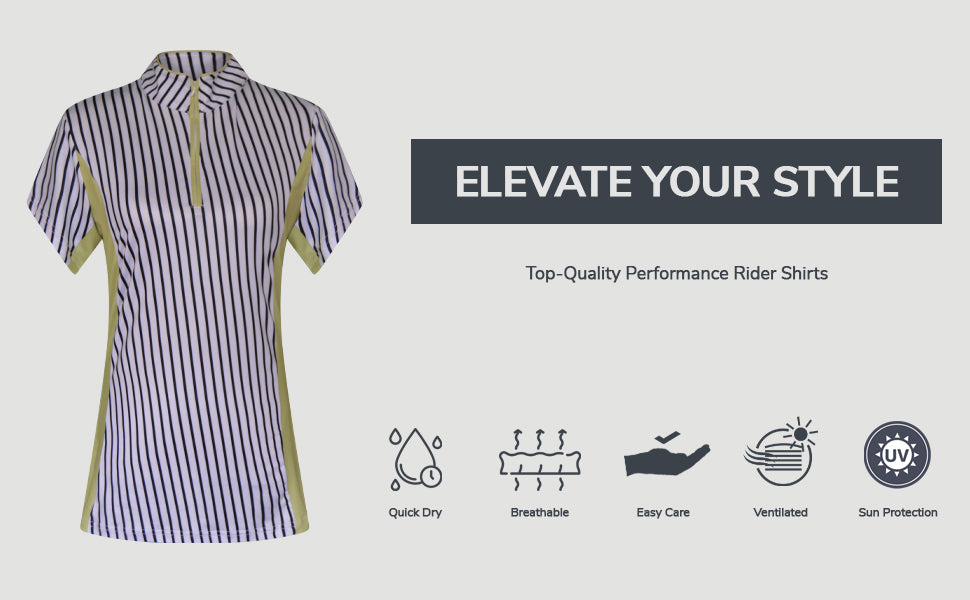 Striped Lime Breeze Polo for Women