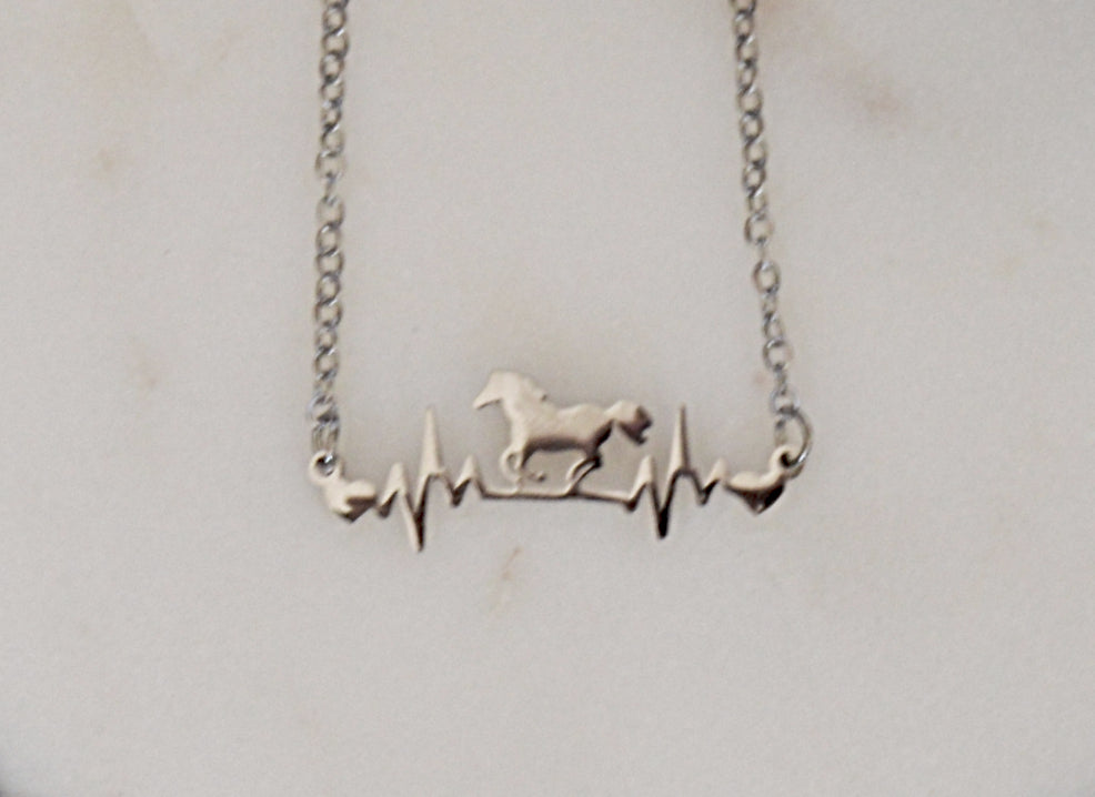Horse Heartbeat Necklace