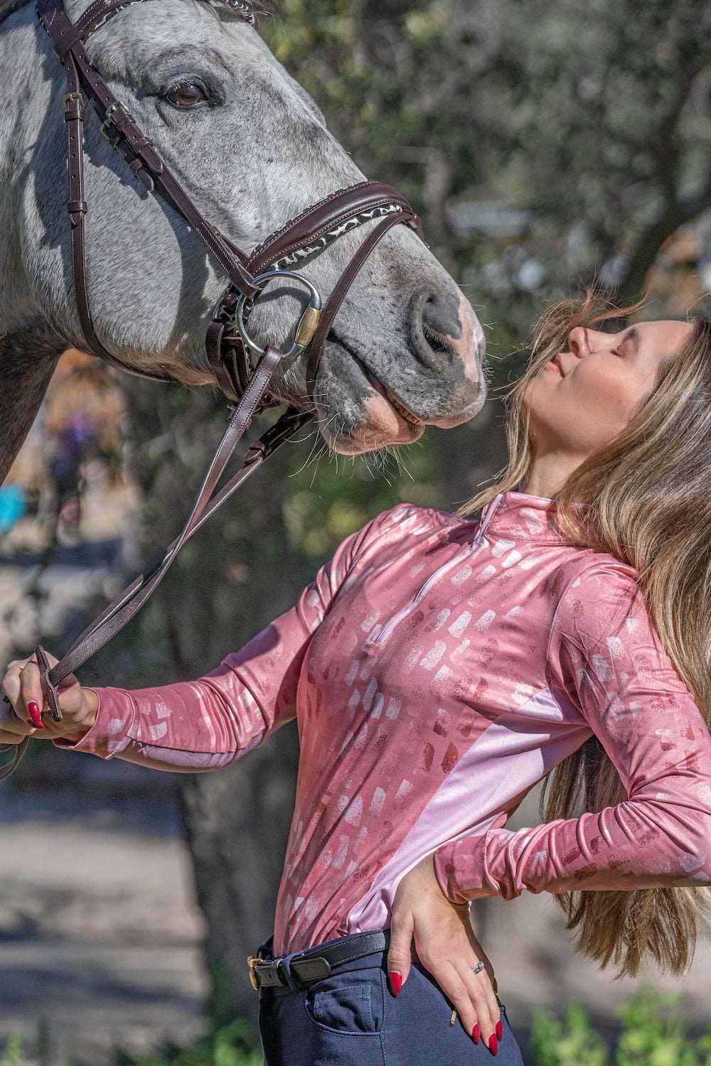 Pink Women's Equestrian Sun Shirt