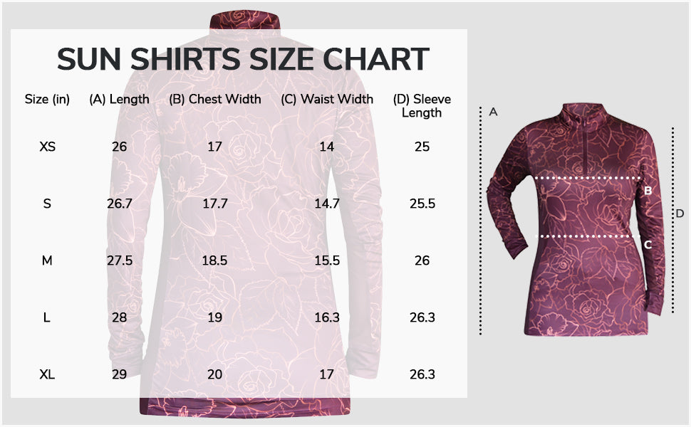 Plum Roses Women's Equestrian Sun Shirt