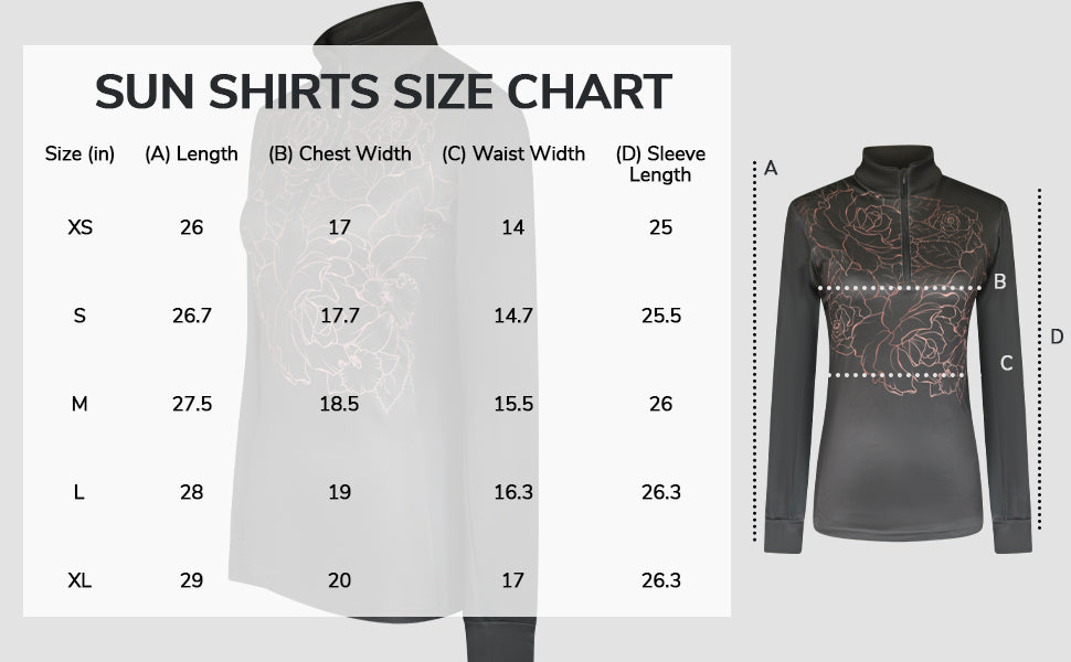 Green Roses Equestrian Sun Shirt for Women