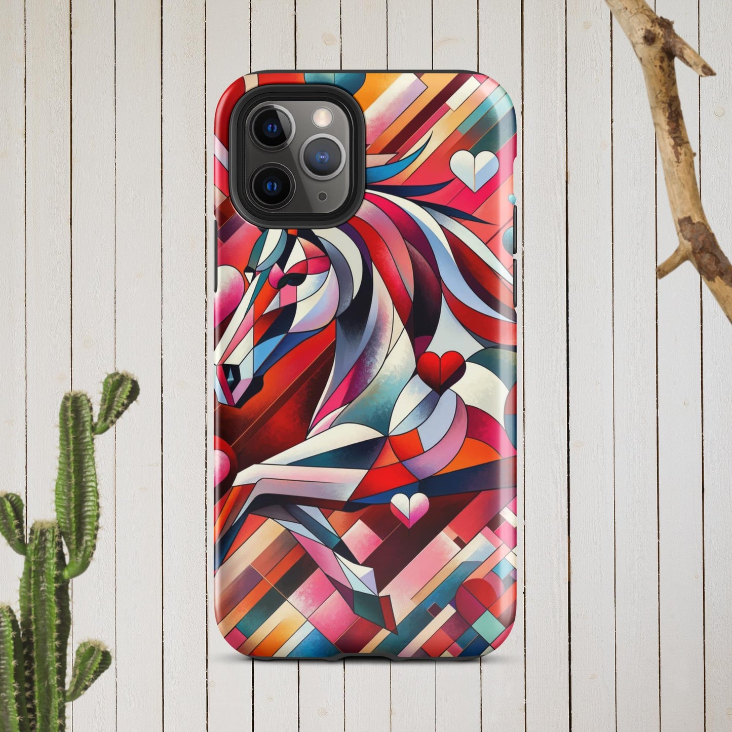Picasso Inspired Equestrian Valentine's Phone Case for iPhone®