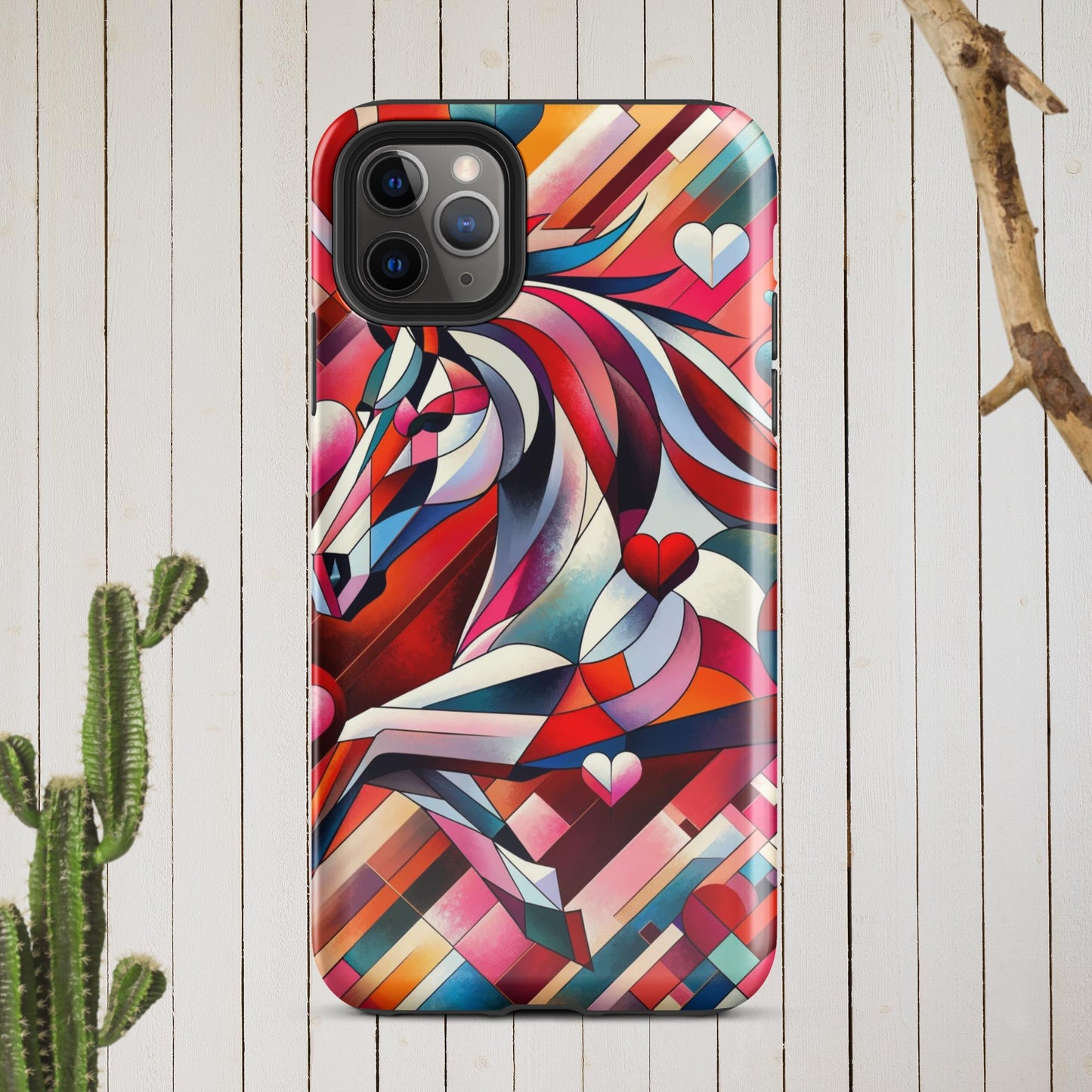 Picasso Inspired Equestrian Valentine's Phone Case for iPhone®
