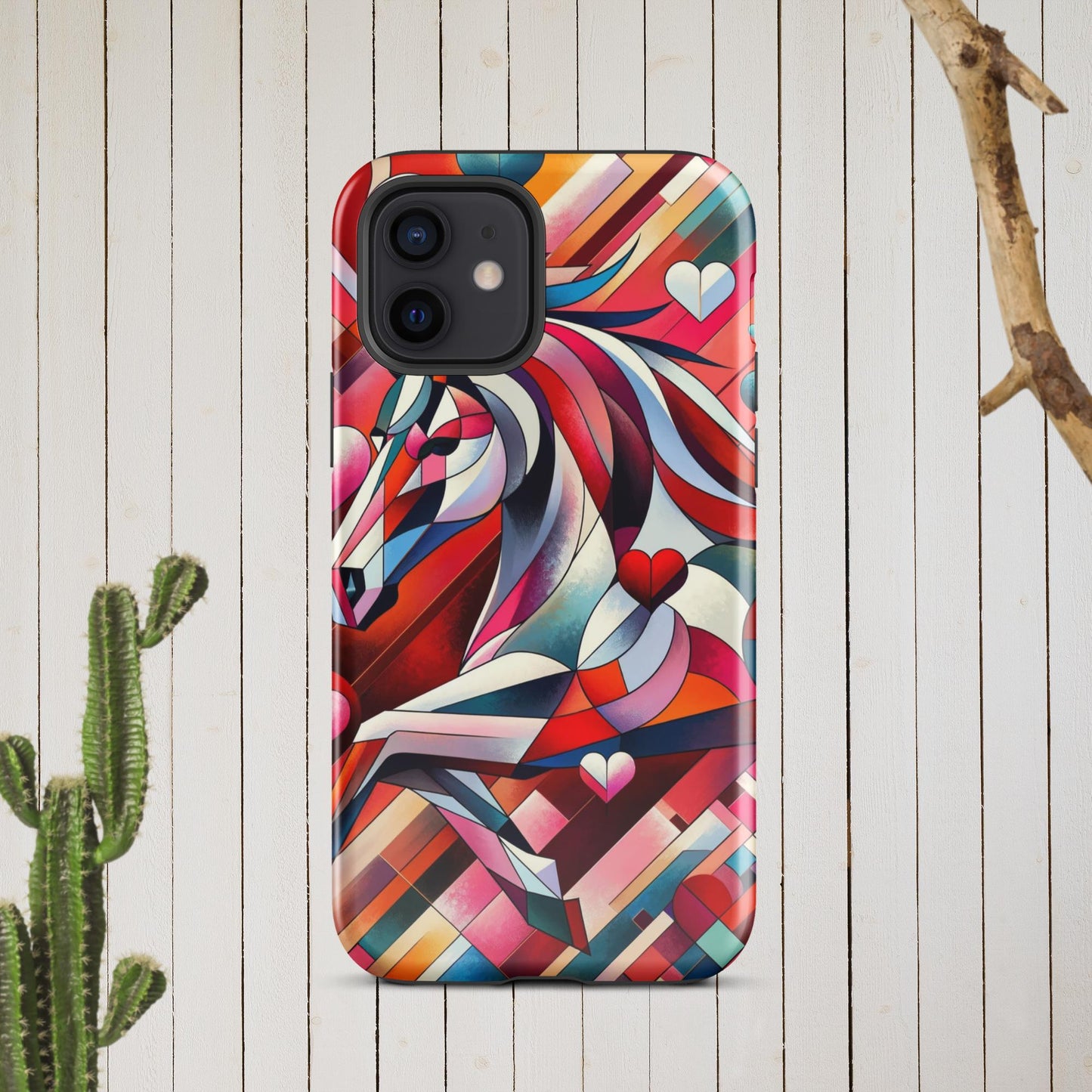 Picasso Inspired Equestrian Valentine's Phone Case for iPhone®