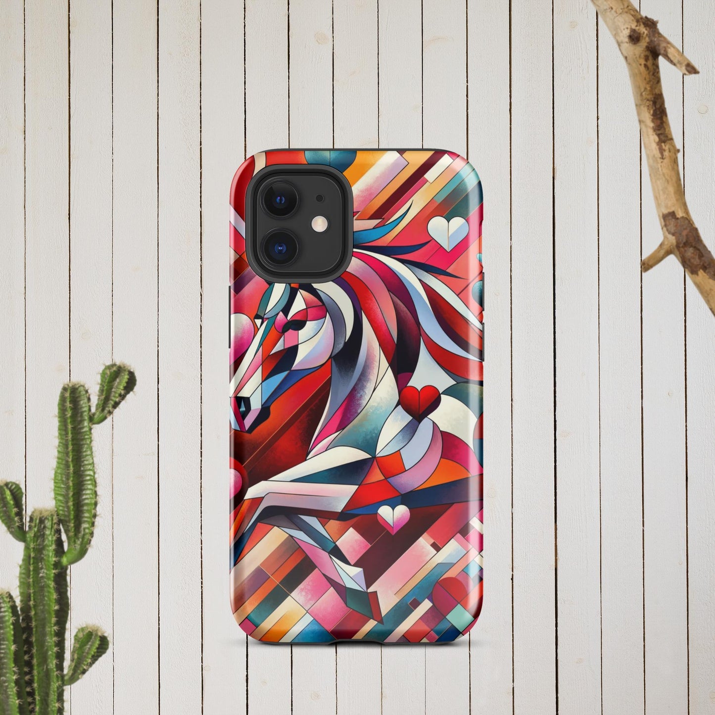 Picasso Inspired Equestrian Valentine's Phone Case for iPhone®