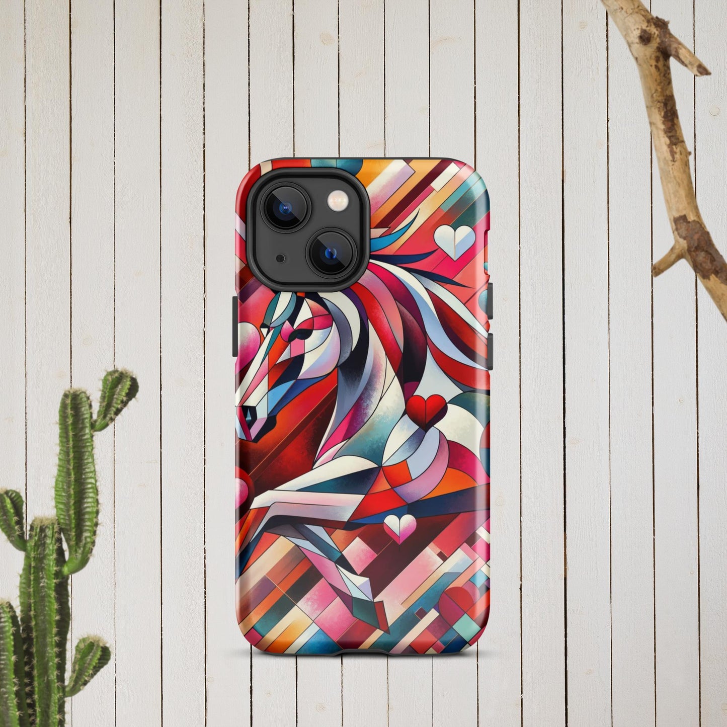 Picasso Inspired Equestrian Valentine's Phone Case for iPhone®