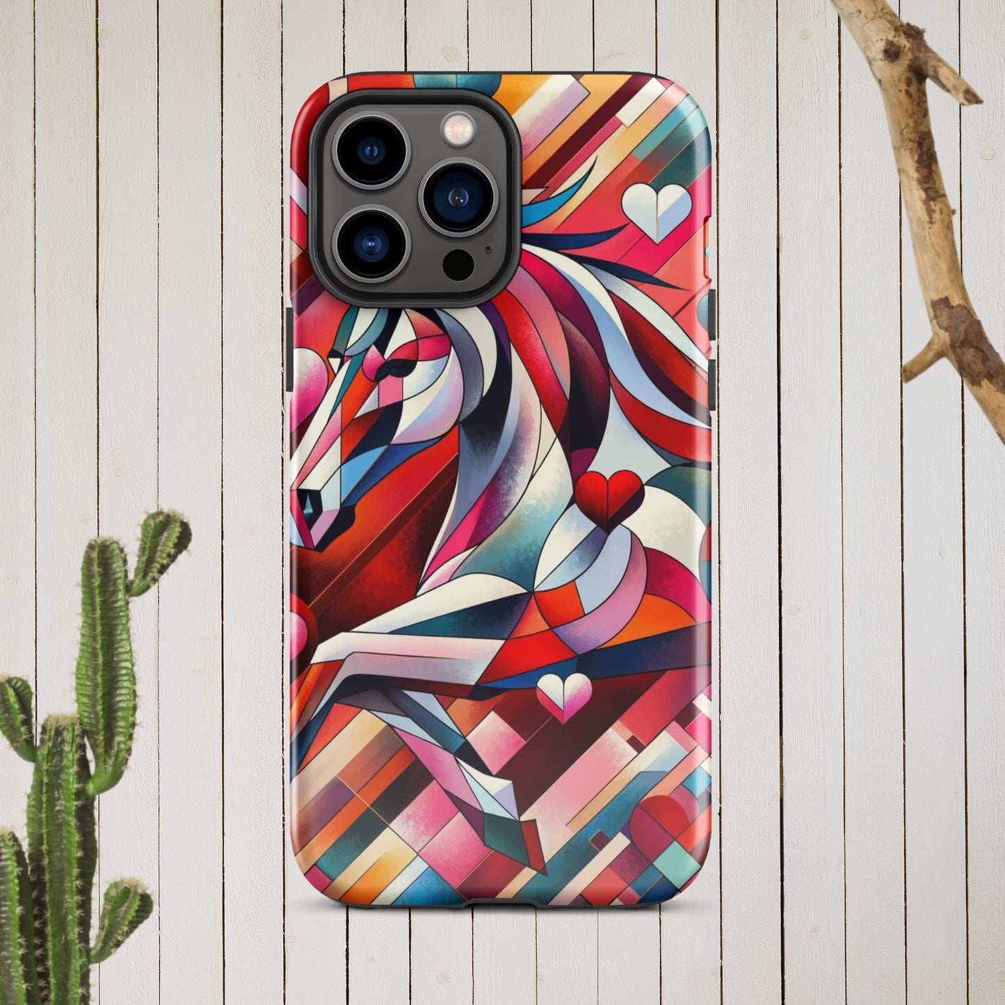 Picasso Inspired Equestrian Valentine's Phone Case for iPhone®