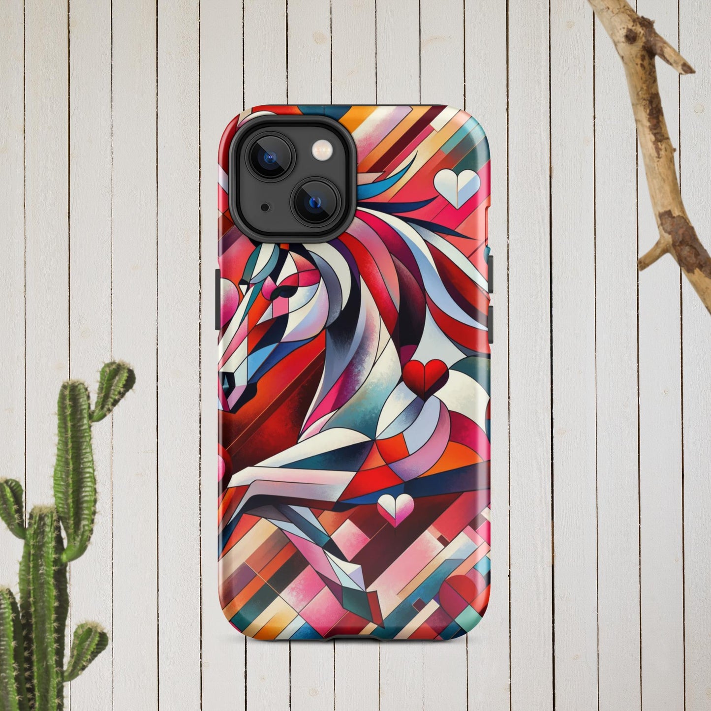 Picasso Inspired Equestrian Valentine's Phone Case for iPhone®