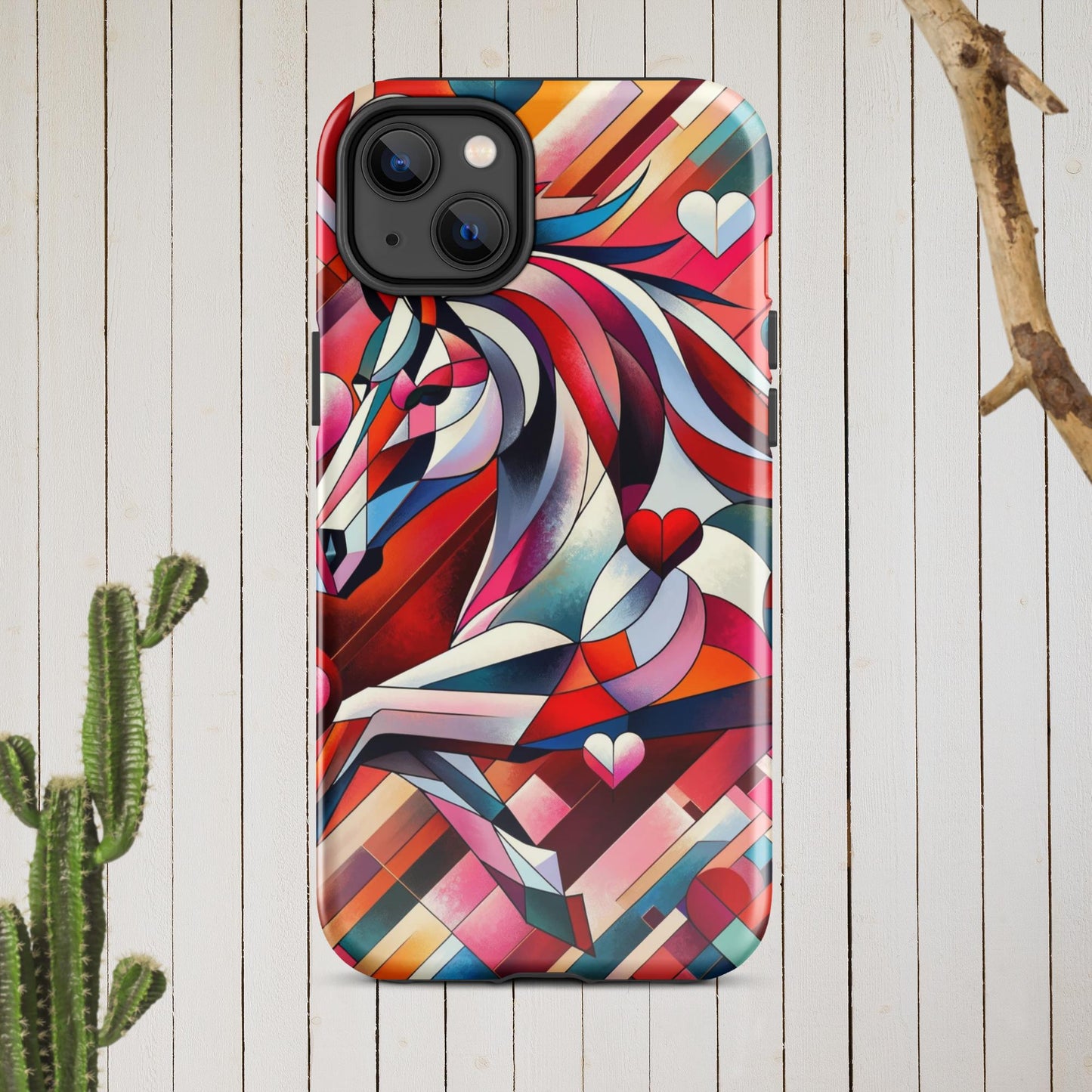 Picasso Inspired Equestrian Valentine's Phone Case for iPhone®