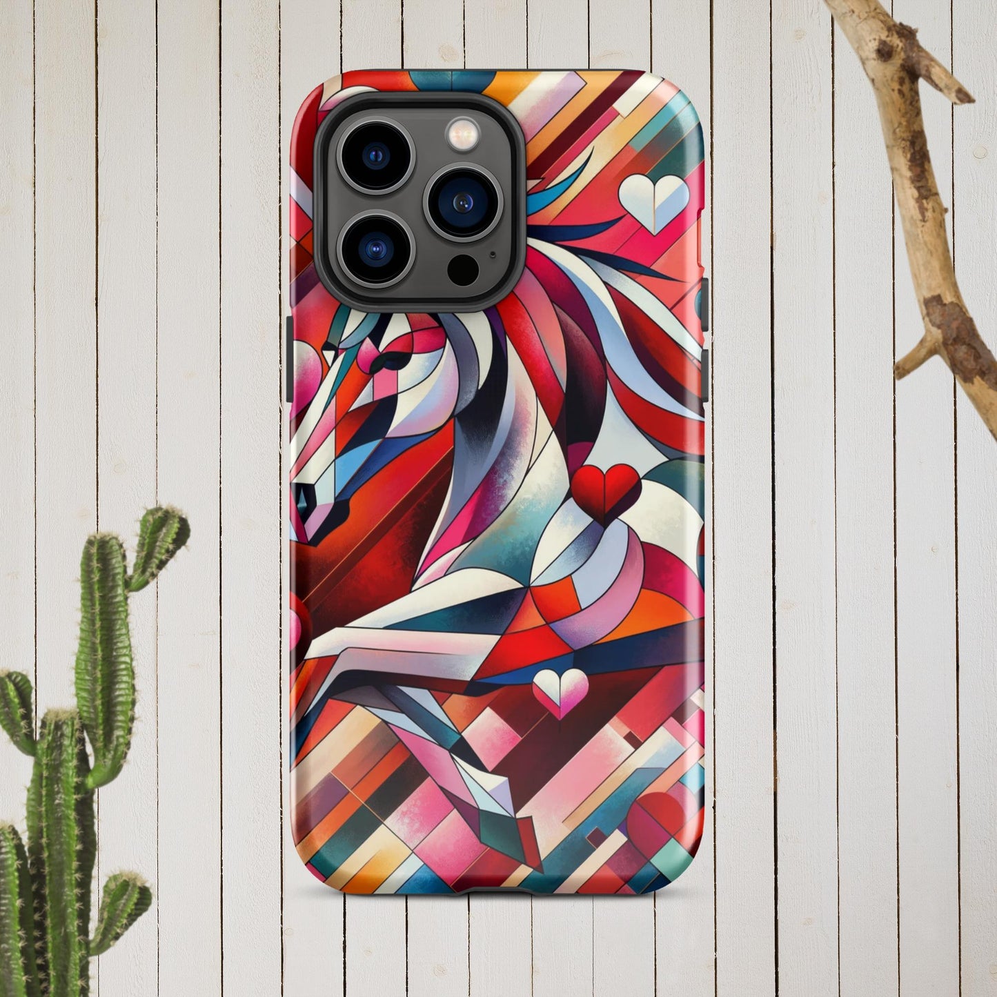 Picasso Inspired Equestrian Valentine's Phone Case for iPhone®