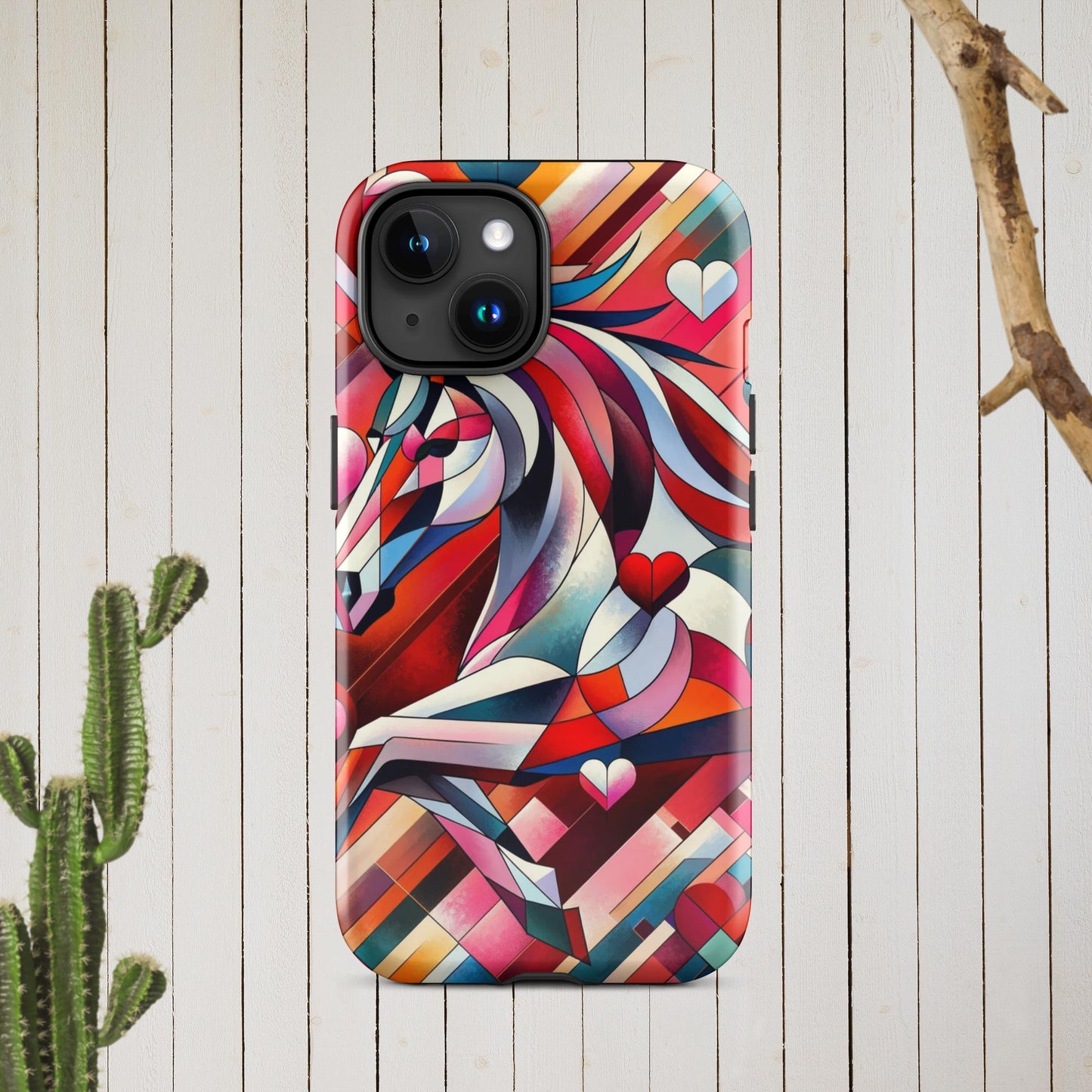 Picasso Inspired Equestrian Valentine's Phone Case for iPhone®