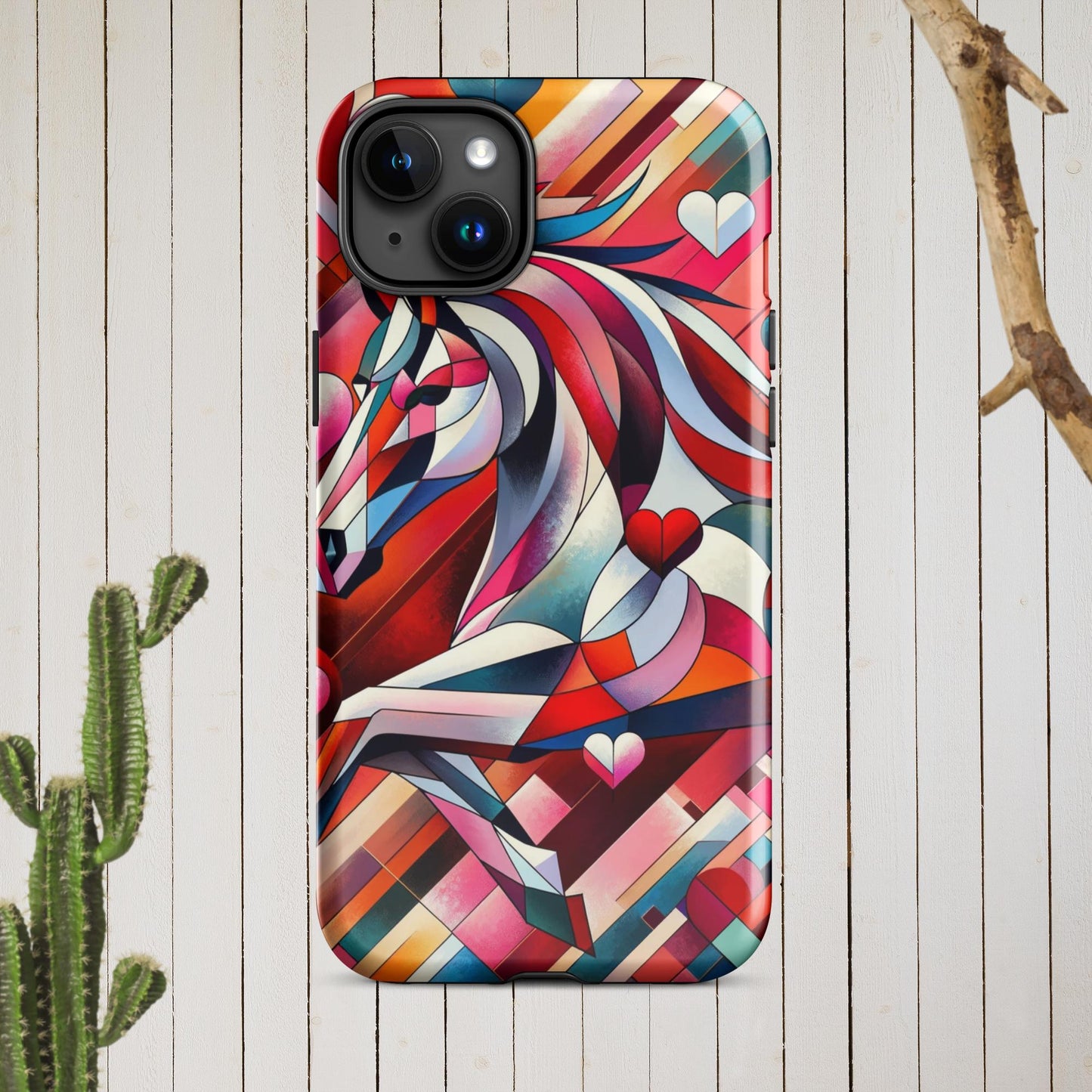 Picasso Inspired Equestrian Valentine's Phone Case for iPhone®