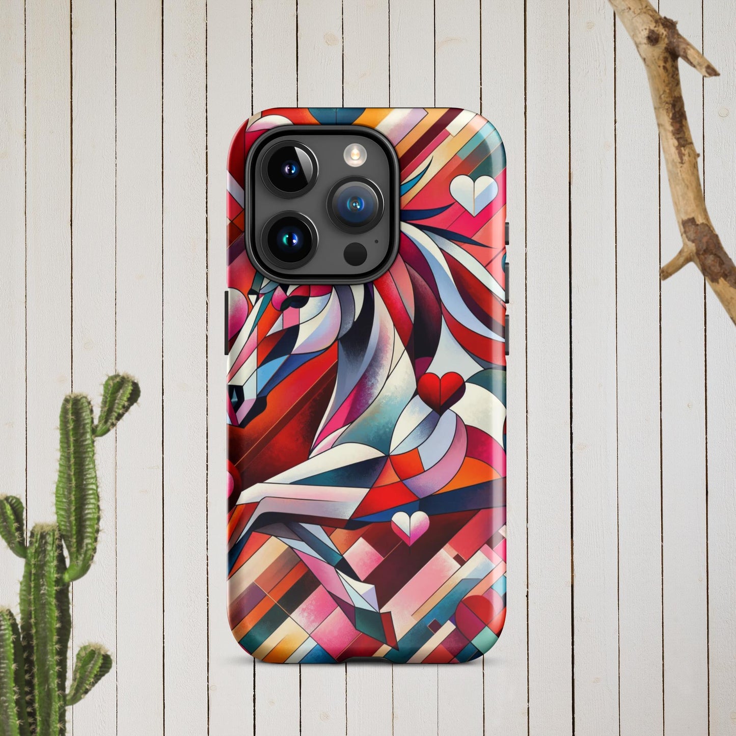 Picasso Inspired Equestrian Valentine's Phone Case for iPhone®