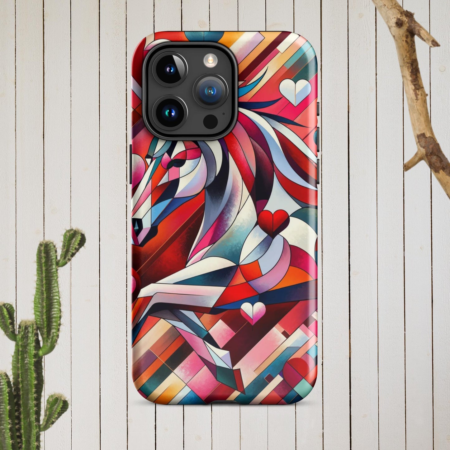 Picasso Inspired Equestrian Valentine's Phone Case for iPhone®