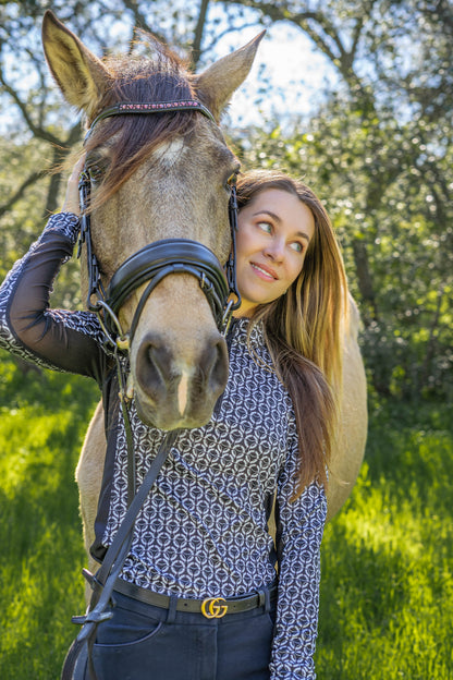 Crimson Elegance Dressage Bridle